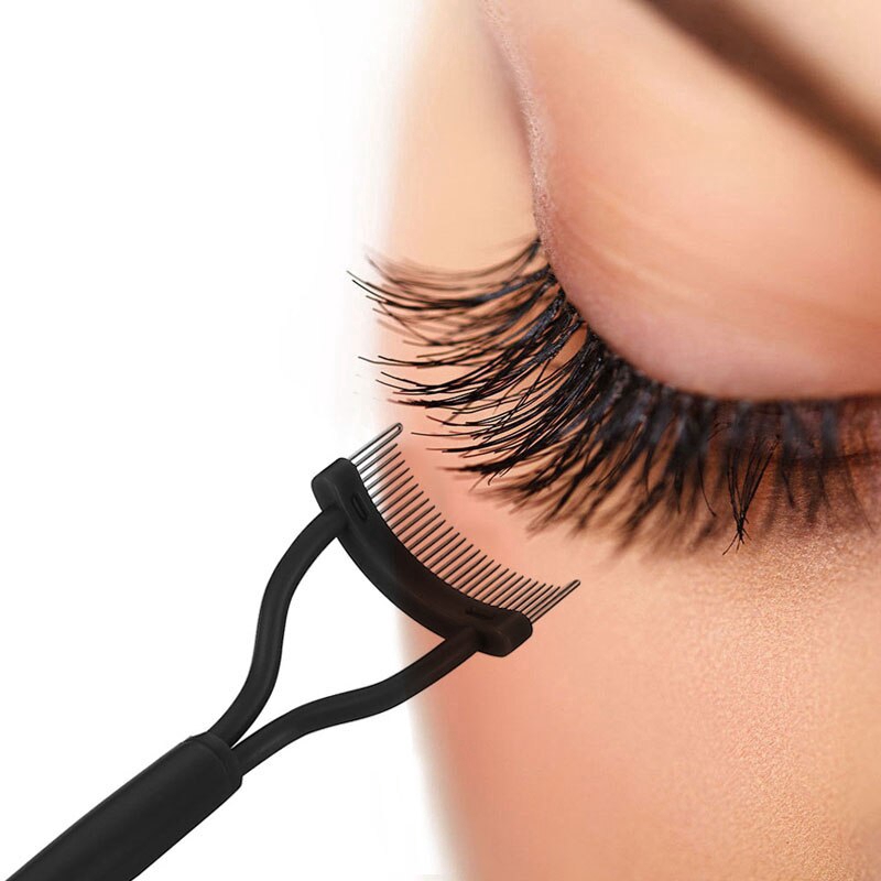 2020 New Eyelash Curler Beauty Makeup Lash Separator Foldable Metal Eyelash Brush Comb Mascara Curl Beauty Makeup Tool