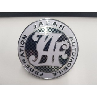 Logo Japan ติดกระจันหน้า สี เคฟร่า