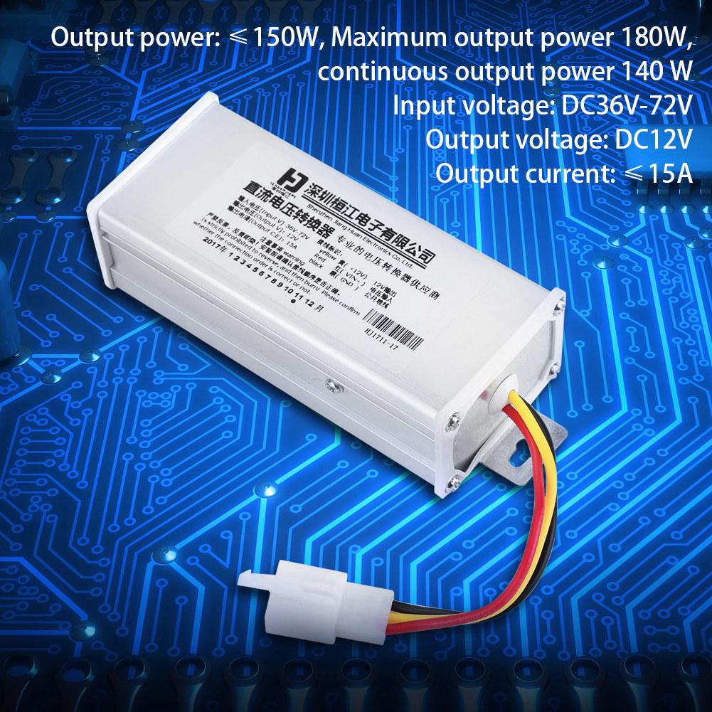 [Ready Stock] อะแดปเตอร์แปลง DC 36 V-72v To 12v 15A 180W