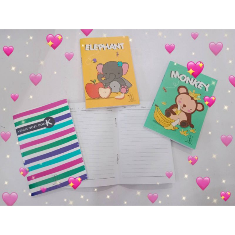 สมุดปกอ่อน สมุดปกแฟนซี เล่มเล็ก PPT 32307-49 (ขนาด3.5*12.5ซม.)70แผ่นรวมปก (คละแบบ)🥳🥳