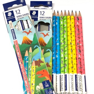 ดินสอไม้ HB STAEDTLER ลาย Dinosaurs   จำนวน 12 แท่ง