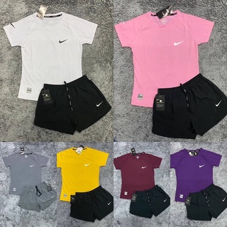 💕Nike💯 ชุดเซ็ตออกกำลังกาย เสื้อยืด เสื้อออกกำลังกาย เลคกิ้ง ชุดเข้าเซต ชุดขายาว ชุดต่อยมวย ชุดวิ่ง set nike