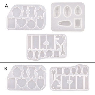 Sa แม่พิมพ์ซิลิโคนเรซิ่น อีพ็อกซี่ รูปป้ายแท็ก สําหรับทําเครื่องประดับ สร้อยคอ ต่างหู 1 ชุด