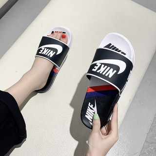 NIKE รองเท้าแตะแฟชั่น (ไหม่2020) พิมพ์ลาย สวมใส่สบาย Unisex Flip flops รุ่น 1918-N