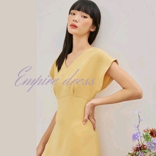 Empire vneck dress (D25)