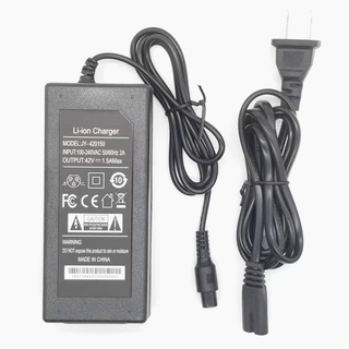 ∋ ☒❍Aerlang balance car charger 36V แบตเตอรี่ลิเธียมแบตเตอรี่สามแจ็ค 42V2A สกู๊ตเตอร์ทั่วไปการบินหัวแหล่งจ่ายไฟ