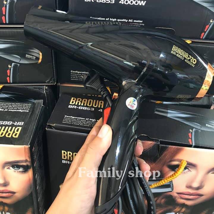 ไดร์เป่าผม BRAOUA -BR 8853 คุณภาพสูง กำลังไฟ 4000W