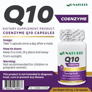 [แพ็ค 3 ขวด สุดคุ้ม] Q10 AU NATUREL Coenzyme Q10 โคเอนไซม์ คิวเท็น โอเนทิเรล Q10 q10 คิวเทน คิวเท็น
