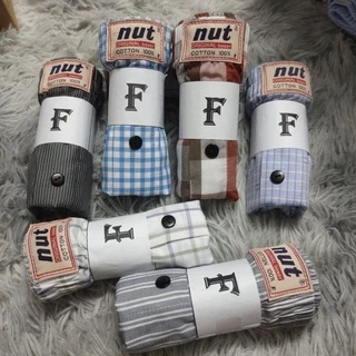 Freesize กางเกงบ๊อกเซอร์ชาย Nut (นัท) Boxer สไตล์เกาหลี ผ้าเชิ้ต กางเกงใส่นอน กางเกงลำรอง