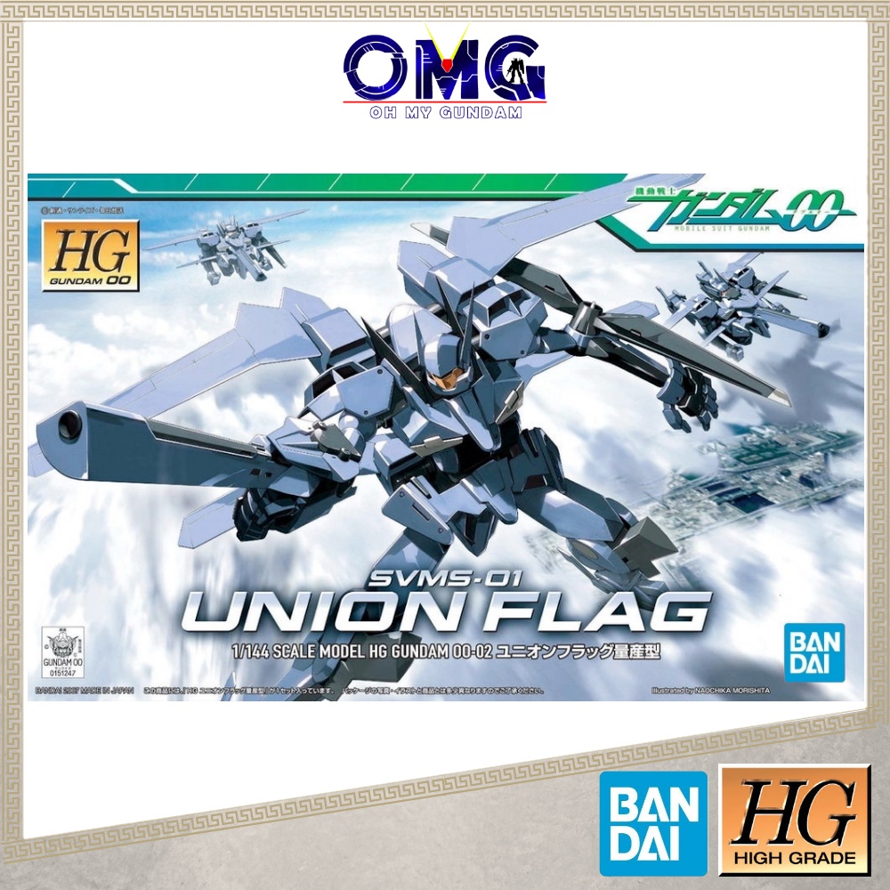 Bandai HG SVMS-01 Union Flag 60638 HG OO Union Flag Gundam 00-02 SVMS 01 Union Flag Gunpla HG 00 Pla