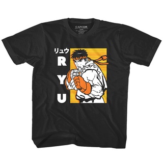 เสื้อยืด พิมพ์ลายคาราเต้ Street Fighter Ryu สไตล์ญี่ปุ่น สําหรับเด็กผู้ชาย และเด็กผู้หญิง