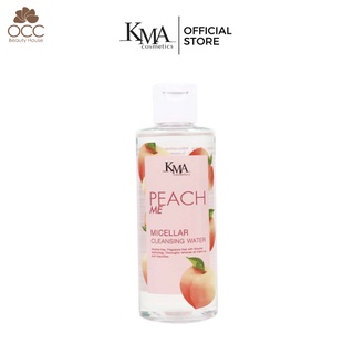 KMA PEACH ME CLEANSING WATER 195 ml. คลีนซิ่งวอเตอร์ ผลิตภัณฑ์ทำความสะอาดผิวหน้าอย่างล้ำลึก KCCCMN