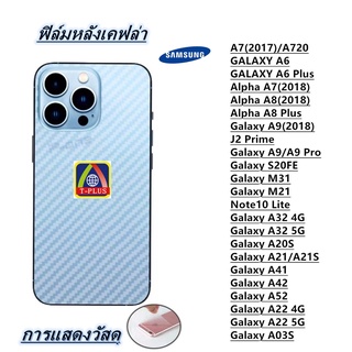 ฟิล์มกันรอยหลัง เคฟล่า Samsung A03S A22 4G/5G A52 A42 A41 A21 A20S A32 4G/5G Note10 Lite M31 M21 S20FE A6Plus A8 A8Plus