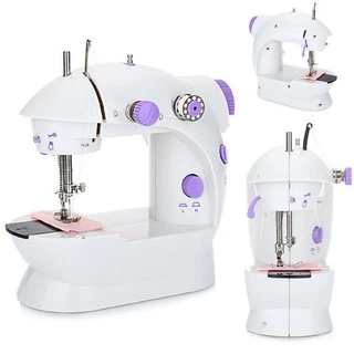จักเย็บผ้ามินิ ขนาดพกพา จักรเย็บผ้าไฟฟ้า Mini Sewing Machine Built-in ที่ตัดด้าย ไม่ต้องใช้กรรไกร
