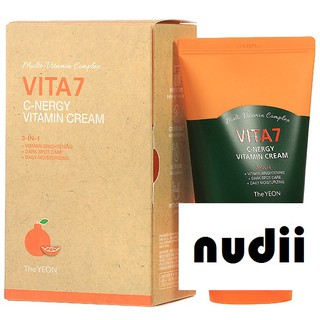 พร้อมส่งในไทย ของแท้ The YEON Vita 7 C-Nergy วิตามินครีมบำรุงผิวกระจ่างใส 100ml