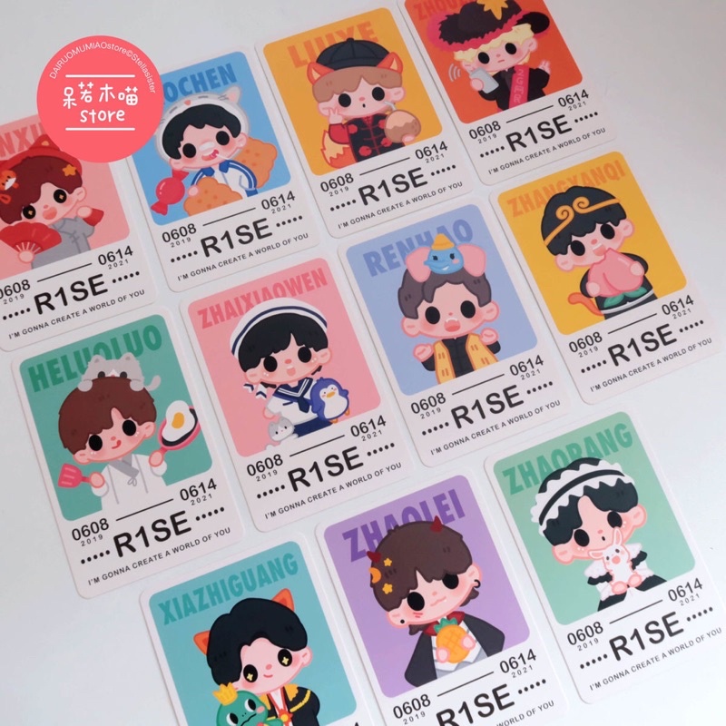 【พร้อมส่ง】การ์ดที่คั่นR1SE fanartลายน่ารักๆ