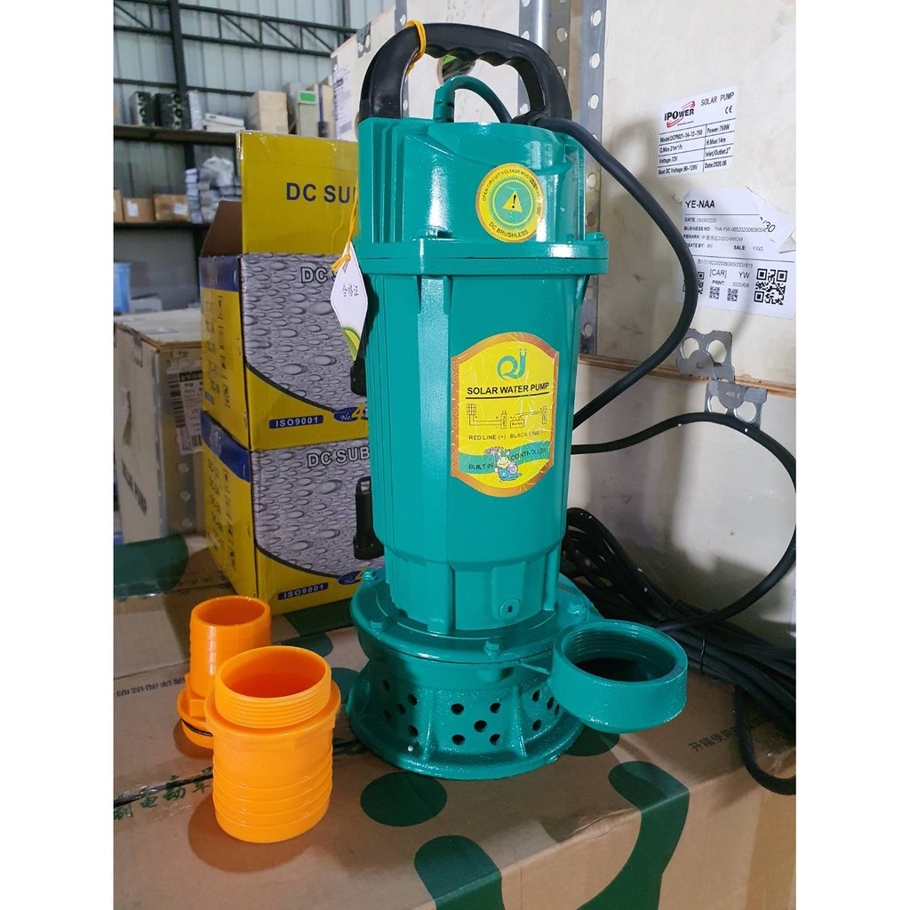 ปั้มจุ่มบัสเลส DC ระบบ 24v 375w ปั้มสูบน้ำเพื่อการเกษตร