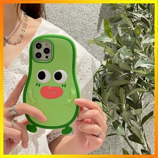เคสโทรศัพท์มือถือ ซิลิโคน กันกระแทก ลายอะโวคาโด ปากไส้กรอกน่ารัก สําหรับ iPhone14 13promax 12pro i11