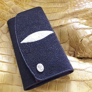 stingray  purse wallet black กระเป๋าสตางค์ปลากระเบนสตรี