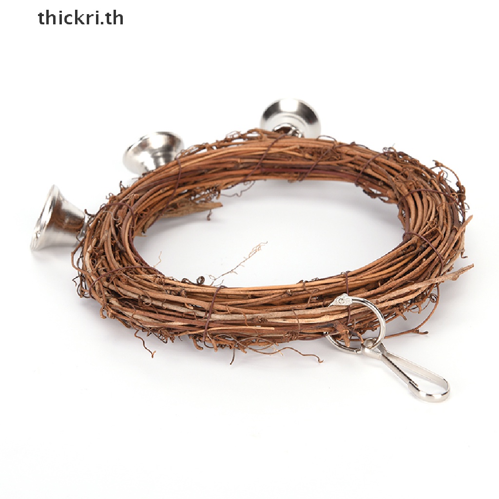 【TT】 1 x bird parrot rattan swing ring hanging pet parakeet budgie ...