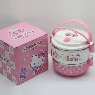 ปิ่นโตเก็บอุณหภูมิ 2ชั้น ลายคิตตี้ Hello Kitty