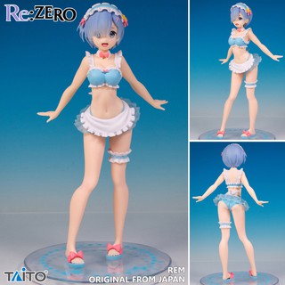 Model Figure งานแท้ Original Re Zero Starting Life in Another World รีเซทชีวิต ฝ่าวิกฤตต่างโลก Rem เรม ชุดว่ายน้ำ