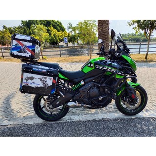 Versys650 ปี15-22 กระเป๋าติดรถ ปี๊ปอลูมิเนียม ปี๊ปติดมอเตอร์ไซค์ กล่องหลังจักรยายยนต์