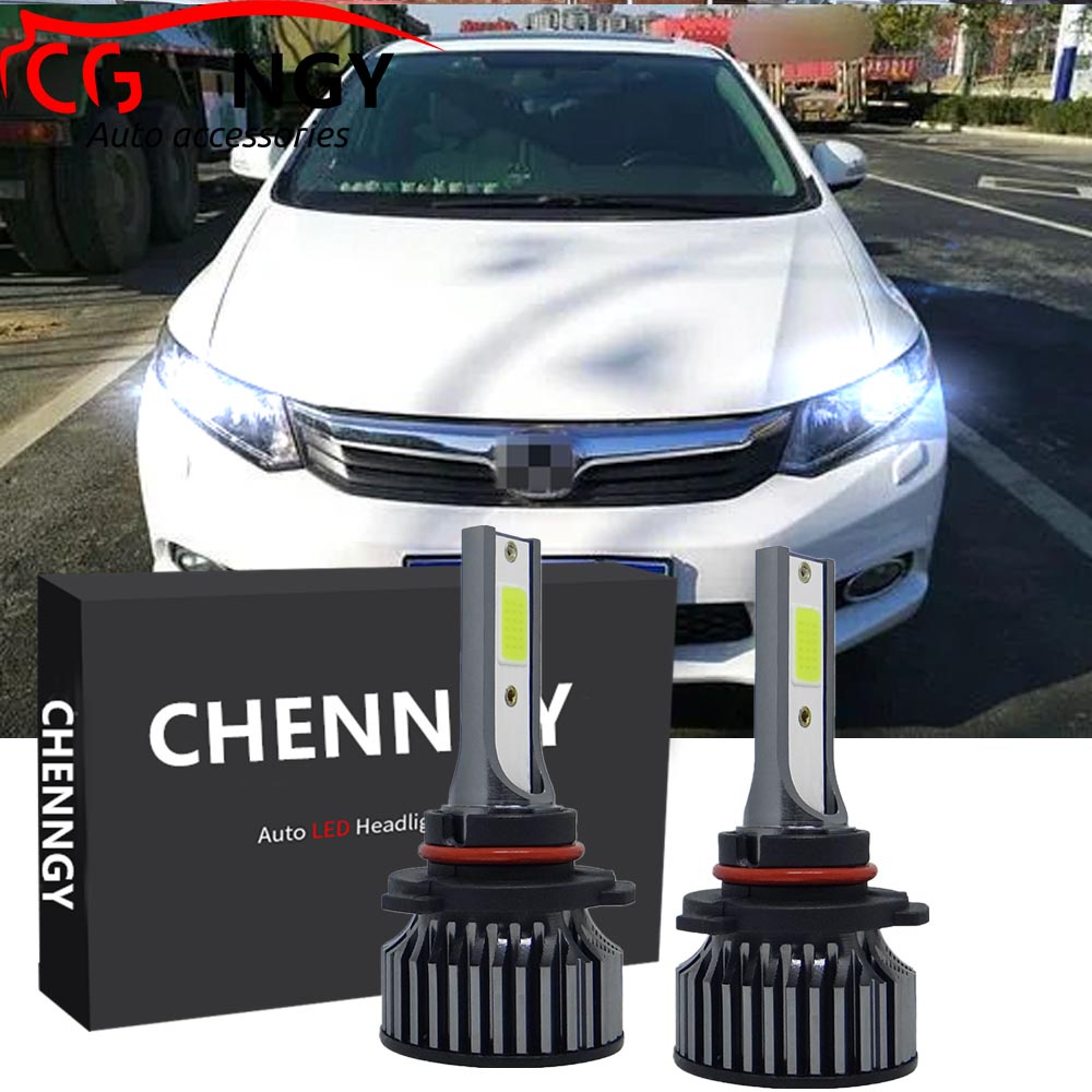 สําหรับ Honda CIvic (FB) 9thGen 2012-2016 6000K สีขาว Combo LED ไฟหน้าหลอดไฟ Low Beam (1 คู่)