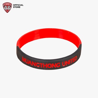 Muangthong United : ริสแบนด์ แดง-ดำ เส้นเดี่ยว