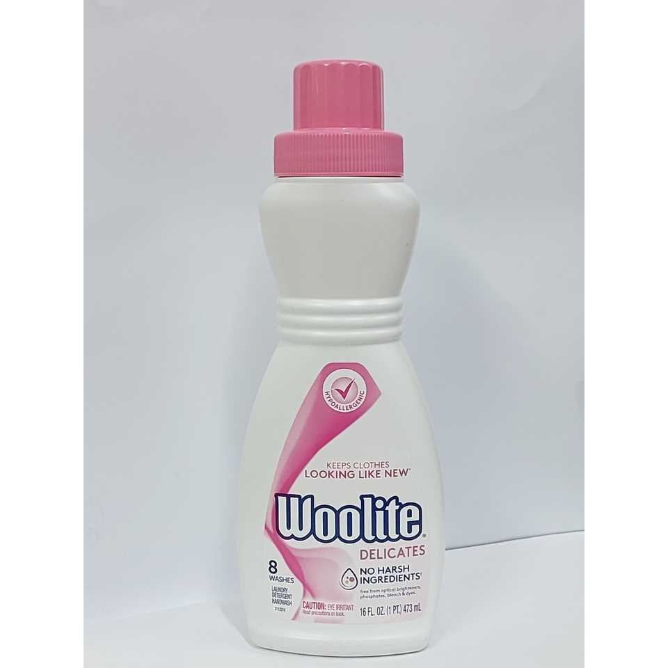 Woolite Delicates Liquid Laundry Detergent วูลไลท์ เดลิเคตส์ ผลิตภัณฑ์ซักผ้า 473 มล.