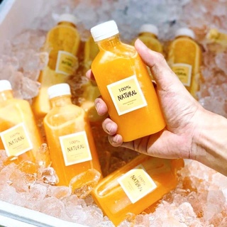 ขวดทรงแบนกั๊ก 150/200/220/250 ml (50 ขวด) พร้อมฝา
