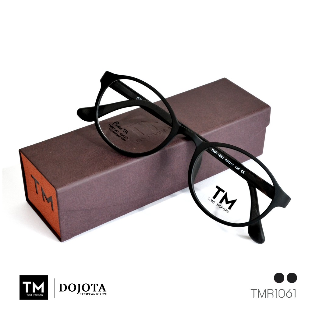 กรอบแว่นตายืดหยุ่นได้ Toni Morgan รุ่น TMR 1061 - สีดำ น้ำหนักเบา