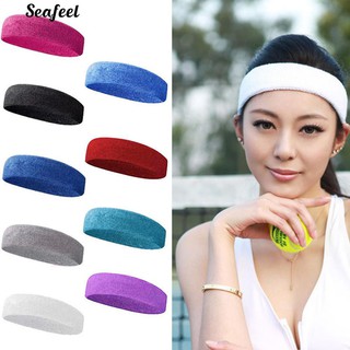 กีฬาโยคะ Sweatband แถบคาดศีรษะแฟชั่นยิมยืดวงผมวงดนตรี