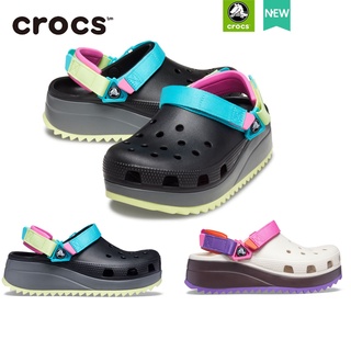 crocs แท้ Unisex Classic Hiker Clog รองเท้า Crocs ของแท้ 100%  รองเท้าชายหาด เพื่อสุขภาพ สีสันสดใส สําหรับผู้หญิง