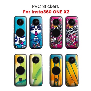 สติ๊กเกอร์ฟิล์ม Pvc ลายการ์ตูนกันน้ําสําหรับ Insta360 One X2 X2