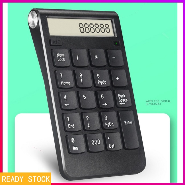 Portable 2.4G Wireless Digital Keyboard USB Number Pad 20 Keys Mini ...