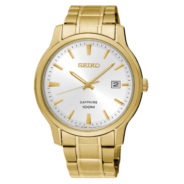 SEIKO นาฬิกาข้อมือผู้ชาย สายสแตนเลส รุ่น  SGEH70,SGEH70P,SGEH70P1 -  สีทอง