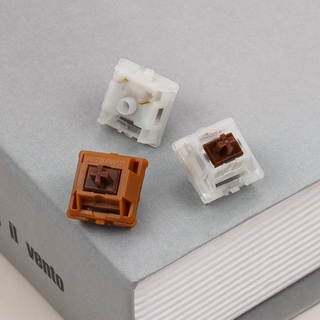 [Tactile] GATERON CAPS V2 SWITCHES 3 PINS x1 สวิทช์สองจังหวะสีน้ำตาล แบบ Milky Brown สปริงเงิน / Gold Brown สปริงทอง