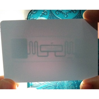 บัตรคีย์การ์ด UHF เขียนทับได้ ชนิดบาง 0.8mm RFID Card 0.8mm UHF จำนวน 1 ใบ