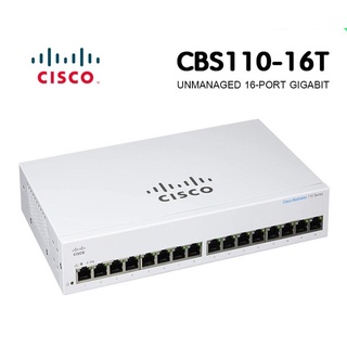 Cisco CBS110-16T-EU 16 Ports 10/100/1000 Mbps Unmanaged Gigabit Switch