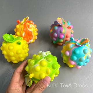 ใหม่ Tik Tok Pop It Fidget ลูกบอลซิลิโคน บีบคลายเครียด รูปสับปะรด 3D