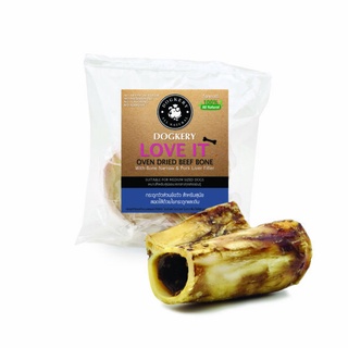 Cow Bone – Love It – oven dried กระดูกส่วนกลางข้อขาวัวขนาดกลางสำหรับสุนัข สอดใส้ด้วยไขกระดูกและตับ