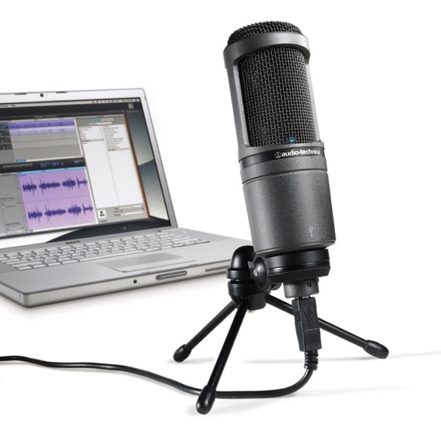 Audio-Technica AT2020USB+ คอนเดนเซอร์ไมโครโฟน USB ต่อกับคอมพิวเตอร์ ไมโครโฟน อัดเสียง