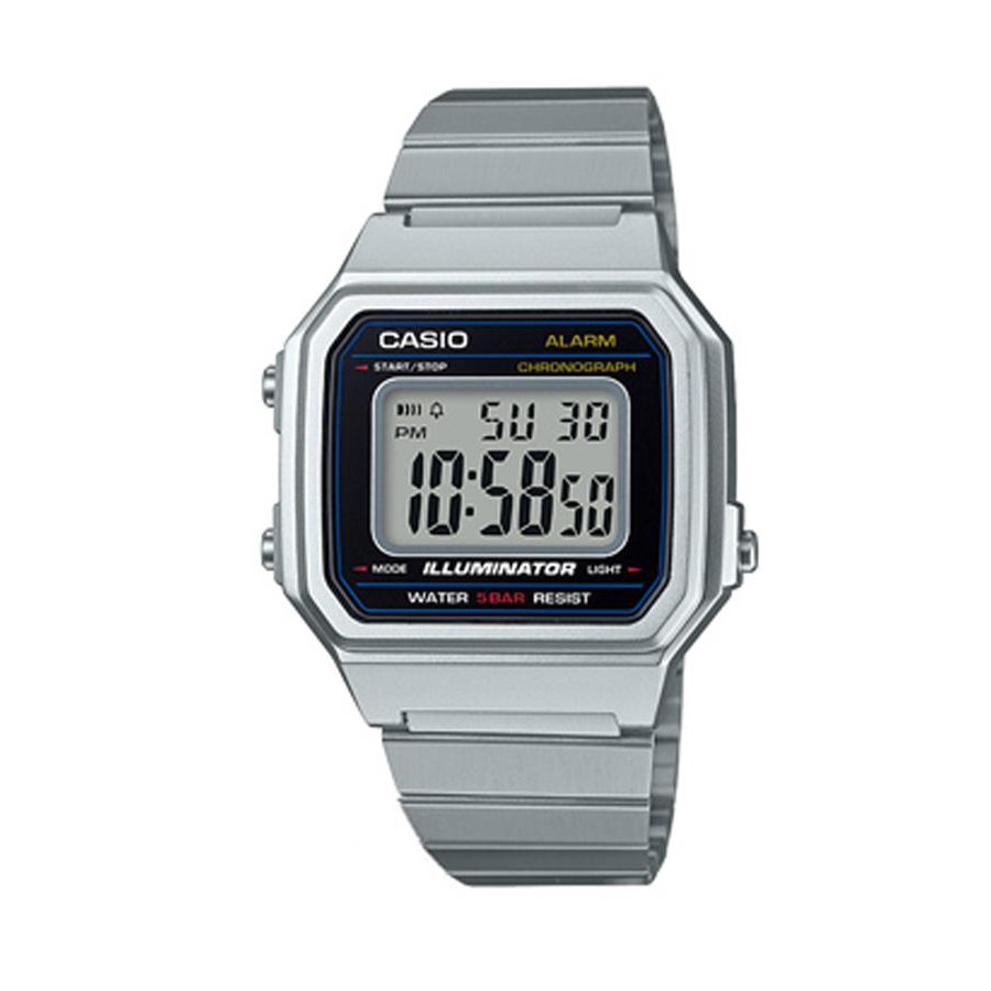 Casio Standard นาฬิกาข้อมือผู้หญิง สายสแตนเลส รุ่น B650WD,B650WD-1A,B650WD-1ADF - สีเงิน