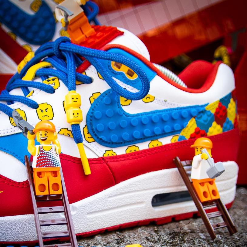 nike air max 1 lego bricks on kicks