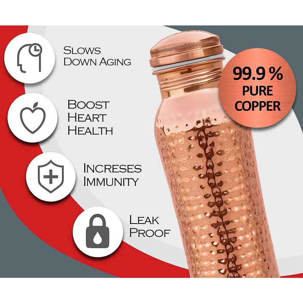 ขวดทองแดง Milton Jewel ทองแดงแท้ 99.9 % 1000ml