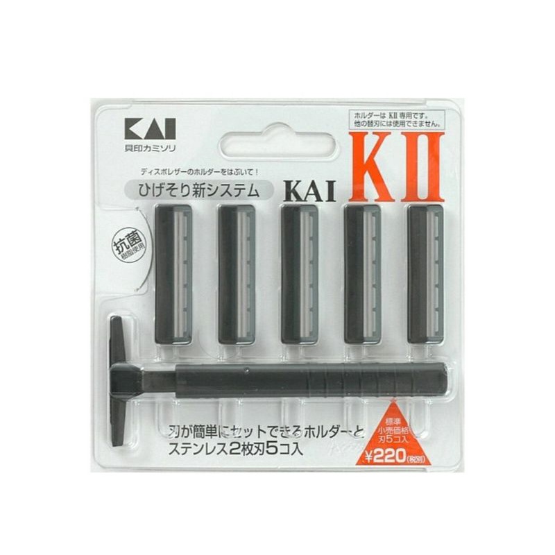 KAI razor มีดโกนญี่ปุ่น พร้อมใบมีด 5 ใบ