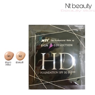 แบบซอง รองพื้น Mti HD FOUNDATION SPF30 PA+++ ปริมาณ 2 g