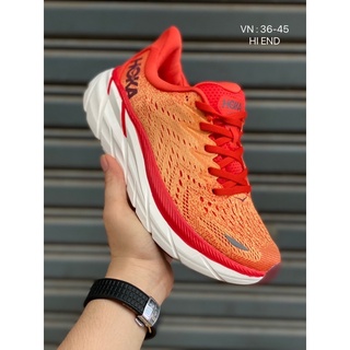 🏃🏼รองเท้าวิ่ง Hoka Clifton8 Men’s🏃🏼( สี่ส้น )  รองเท้ากีฬา หมุมนิ่ม เบา ใส่สบาย