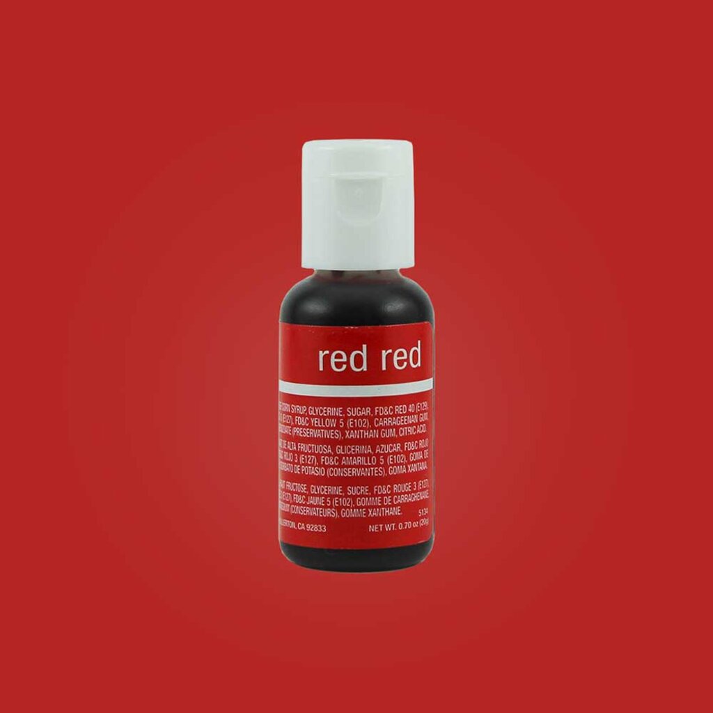 Food Coloring 85 บาท Chefmaster RED – RED Liqua-Gel Food Coloring 20ml (5134)/0.7oz สีเจลผสมอาหาร สีแดง Food & Beverages